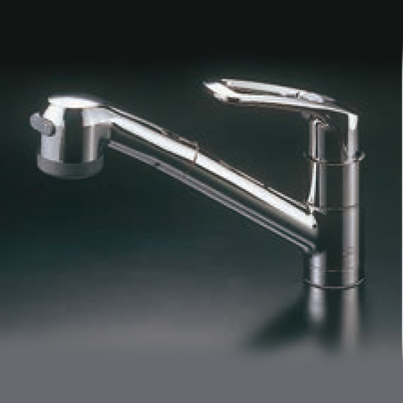 【寒冷地仕様】シャワー付シングルレバー混合水栓 クローム 水栓