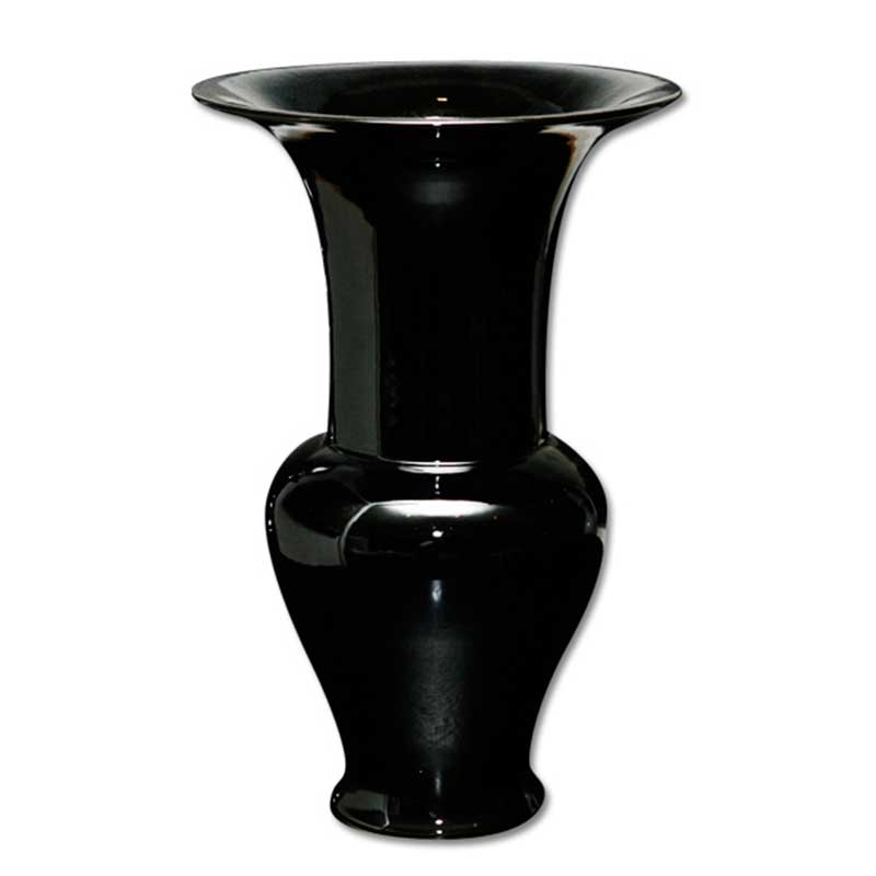 ブラックインペリアルコローラベース 陶磁器製