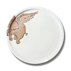 プレゼンテーションプレートレッドエレファント リビンググッズ