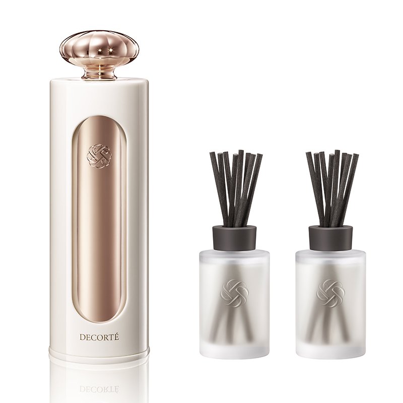 コスメデコルテフレグランスホルダー+レフィルクリスタルティー+オスマンサス フレグランス・ディフューザー