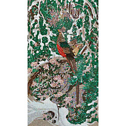 SICIS 伊藤若冲コレクション#9雪中錦鶏図 タイル・床材