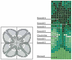 パターンカラー クローバー タイル・床材