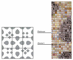 パターンカラー レース タイル・床材