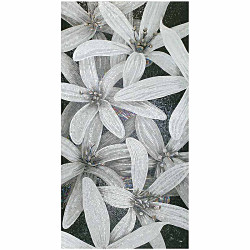 フラワーパワー11B&W タイル・床材