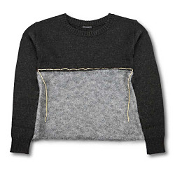 バイカラーニット