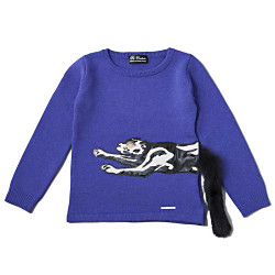 レオパードニット トップス