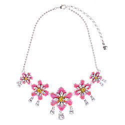 ローズカーラフラワーネックレス ネックレス・ブレスレット