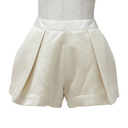 ラッソブロケードショートカラプリートパンツ パンツ・ジャンプスーツ