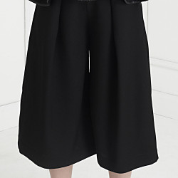 ワッフルミディレングスパラッツォパンツ パンツ・ジャンプスーツ