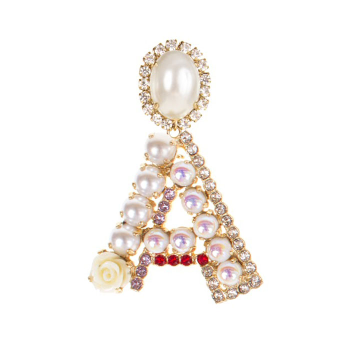 Aレターイヤリング アクセサリー