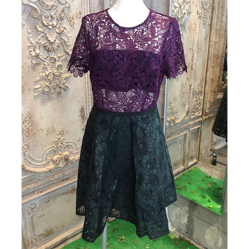 ウエステッドボックスプリーツドレス ドレス