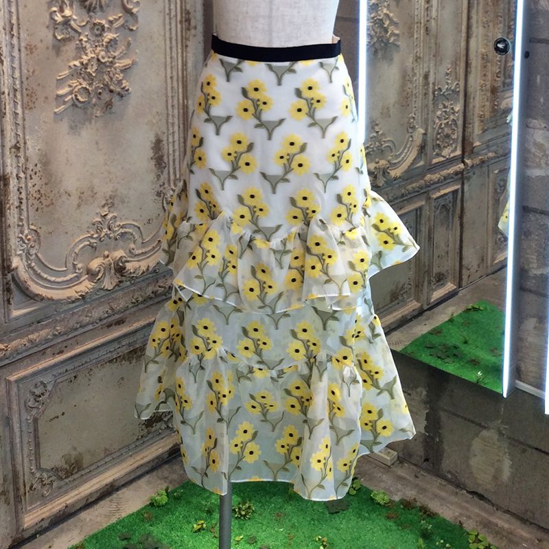 ネットデイジーミディスカート スカート