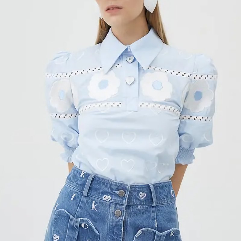 ポピーパフスリーブトップ