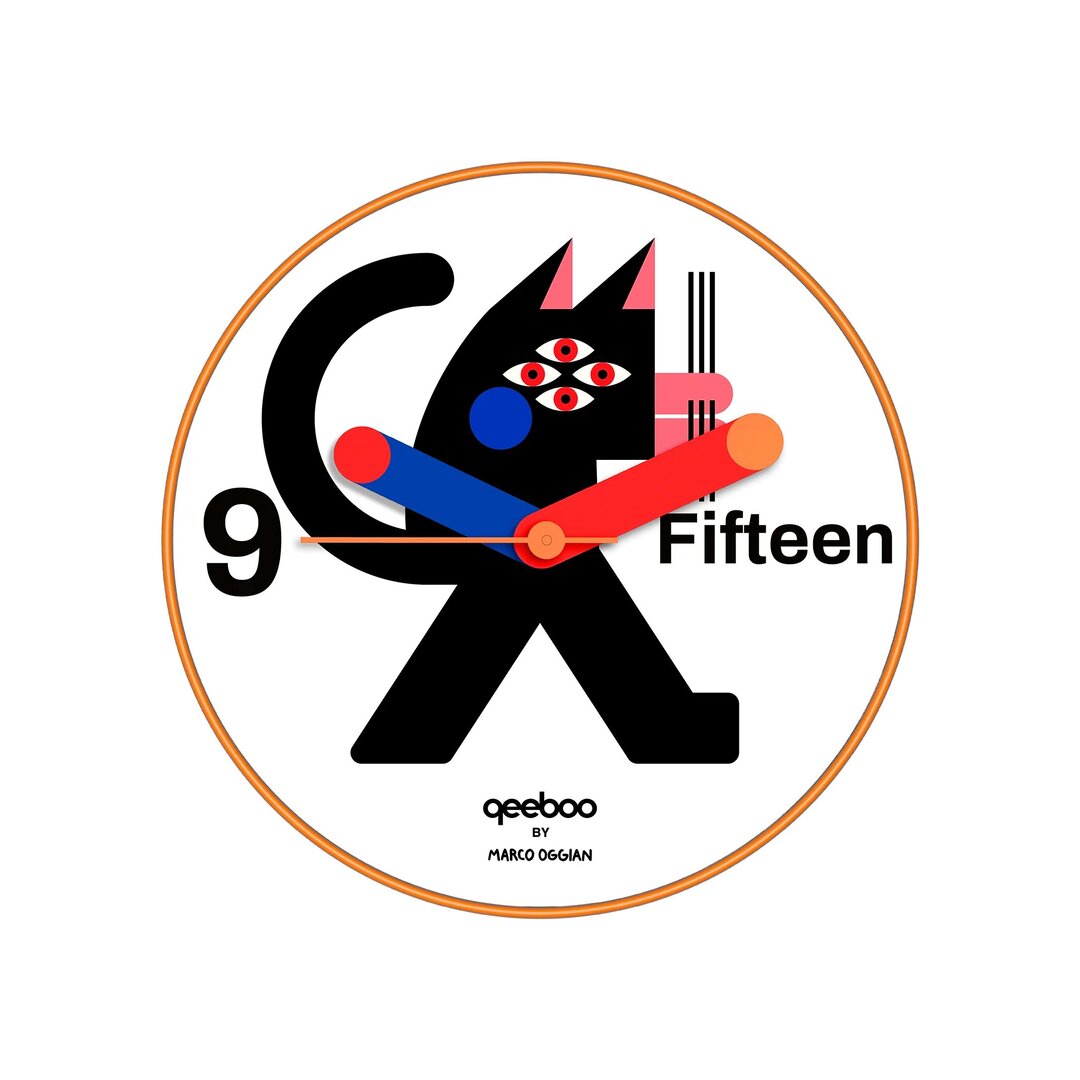 ブラックキャットウォールクロック