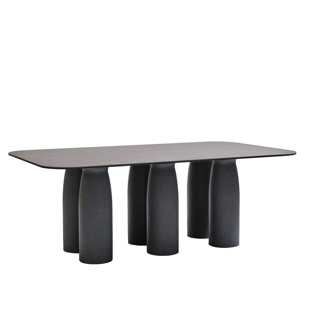 トトレクタングラーテーブル200x120ストーンウェア