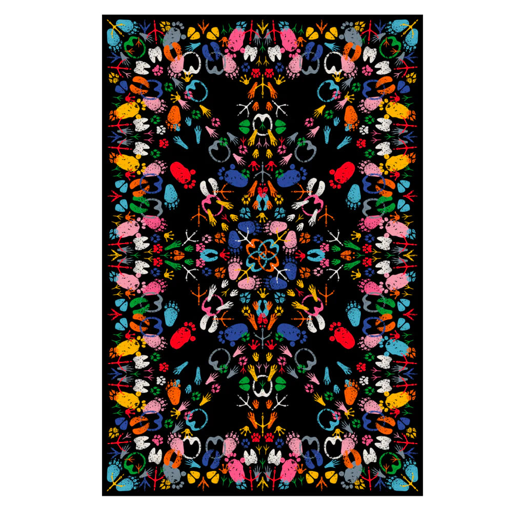 カーペットレッツダンスアニマルトレースズダークレクタングラー