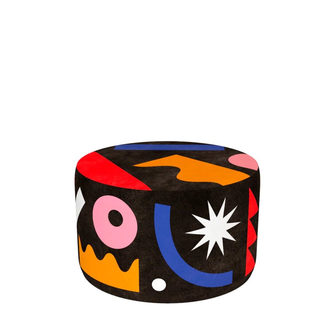 ランドスケーププフブラックM Qeeboo | キーブー