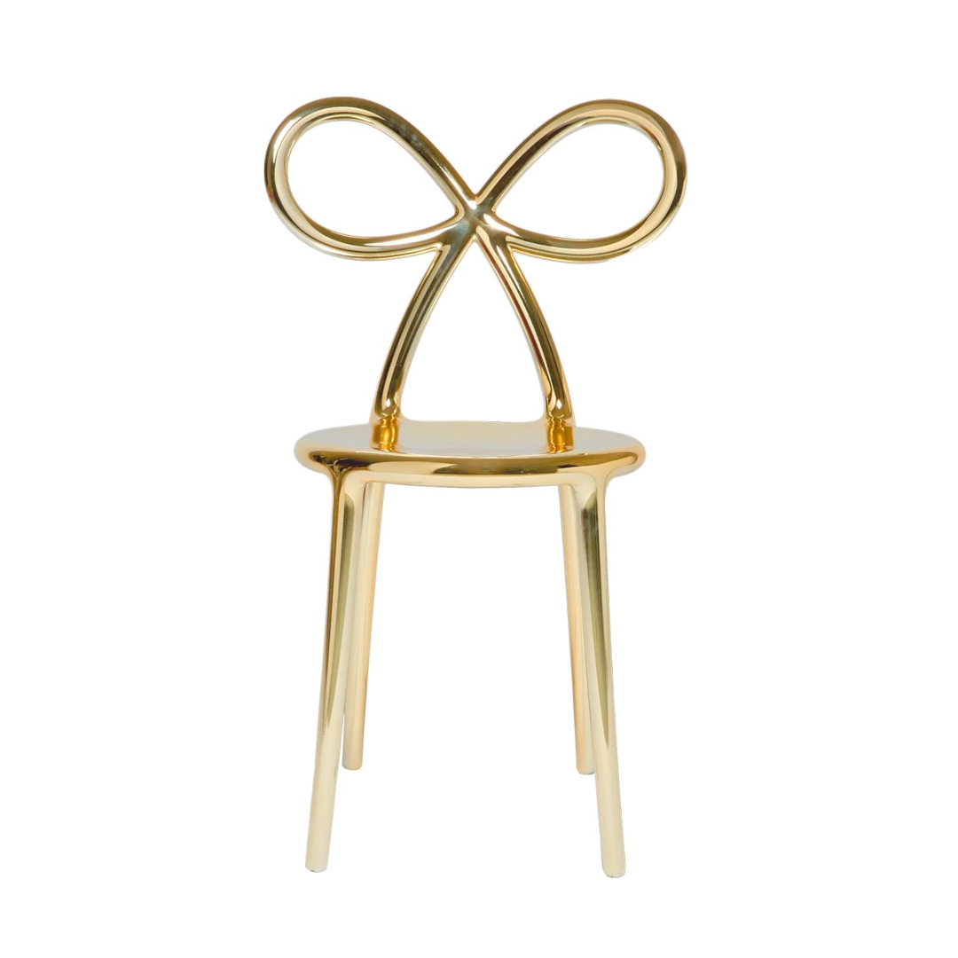 リボンチェアメタル Qeeboo | キーブー