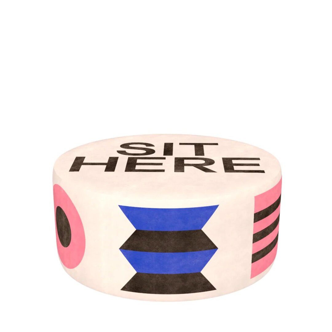 シットヒアプフホワイトL Qeeboo | キーブー