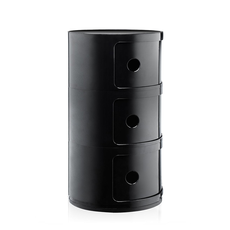 カルテル kartell COMPONIBILI コンポニビリ 3段　ブラック コンポニビリ3｜ トーヨーキッチンスタイル公式オンラインショップ