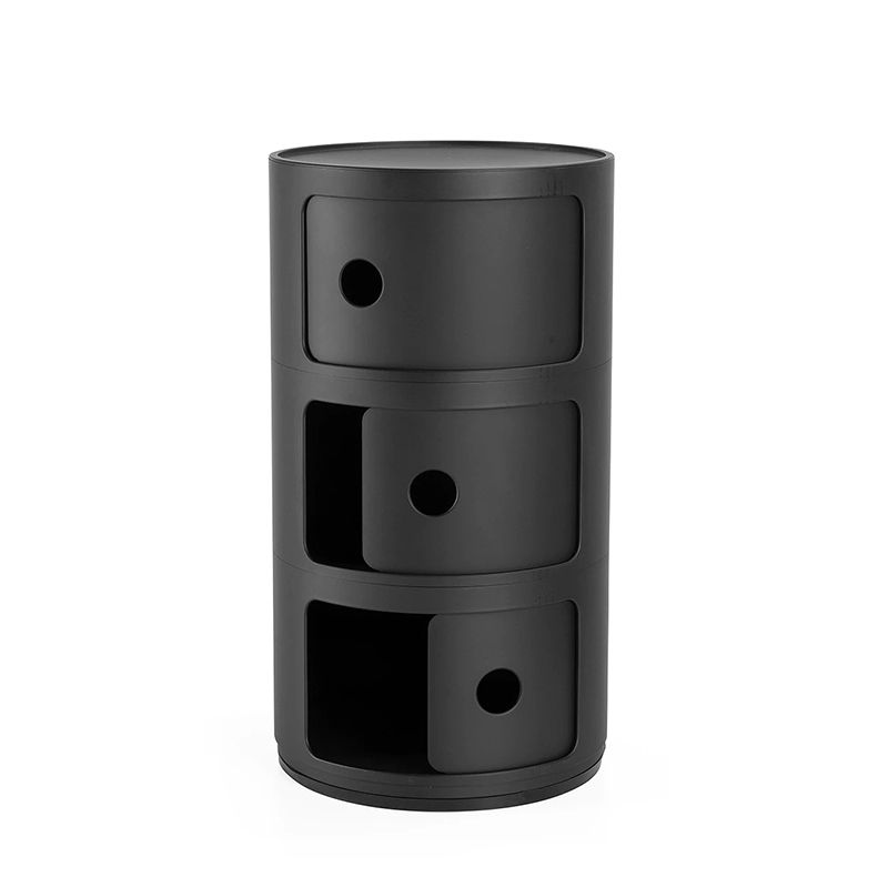 【正規品】Kartell ブラック　カルテル コンポニビリ 3段 コンポニビリ3 マット｜ トーヨーキッチンスタイル公式オンライン