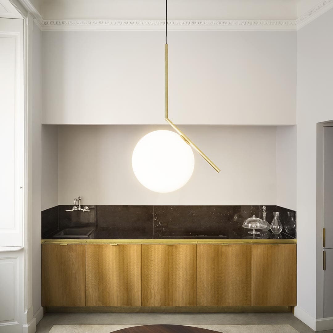 FLOS IC Lights S2 23年製 GOLD シーリングライト アイシーライツS2 引掛けシーリング仕様｜ トーヨーキッチンスタイル