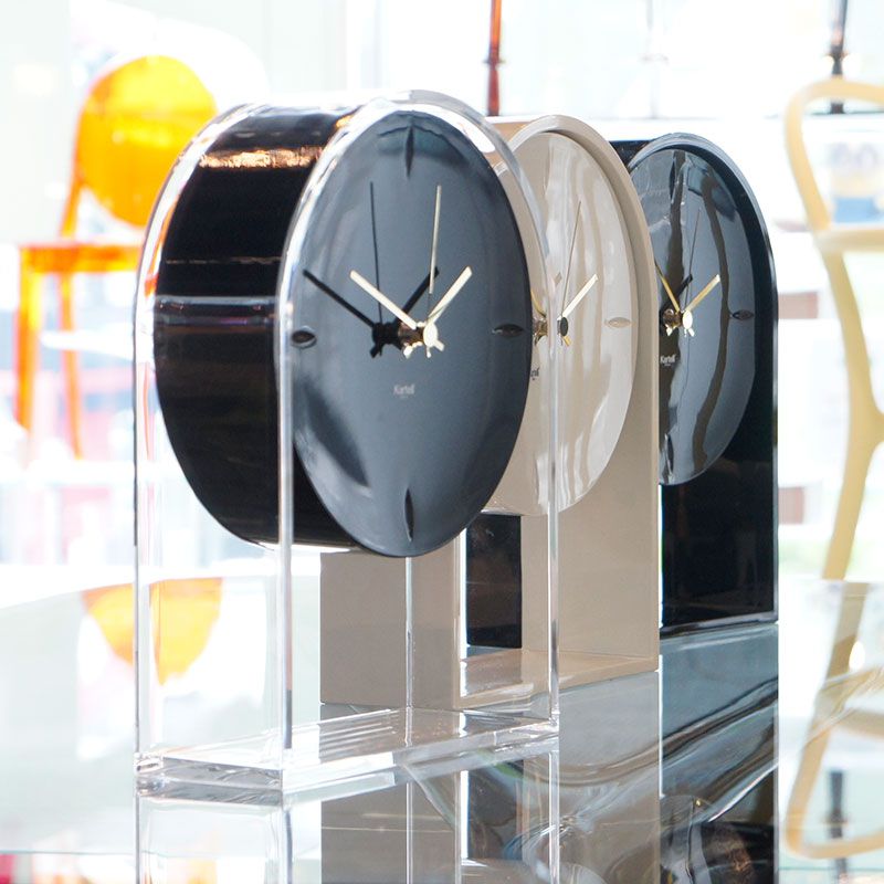 【感謝♡さん専用】Kartell エールデュタン　置き時計　クリア×ブラック エールデュタン｜ トーヨーキッチンスタイル公式オンラインショップ