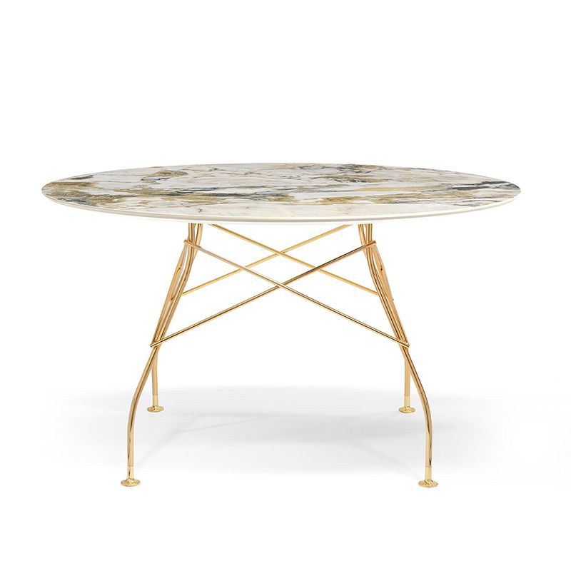 グロッシーラウンド128(トップ シンフォニー/フレーム ゴールド） Kartell | カルテル