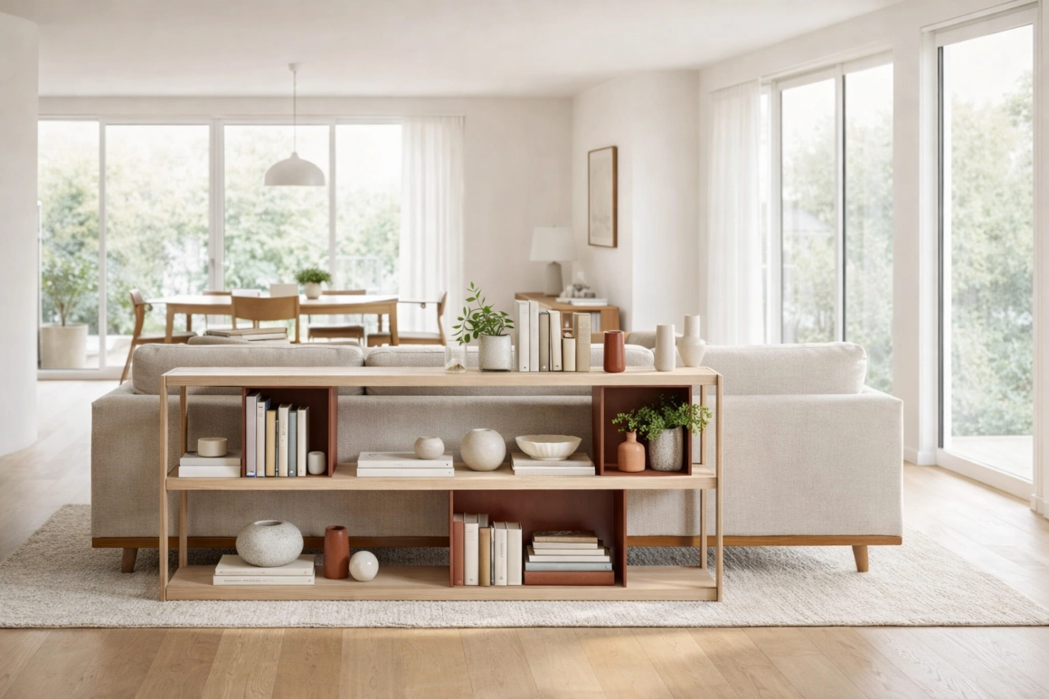 BRANDS Kartell　収納　ワイズワイズ　ライトウッド　リビング使用イメージ