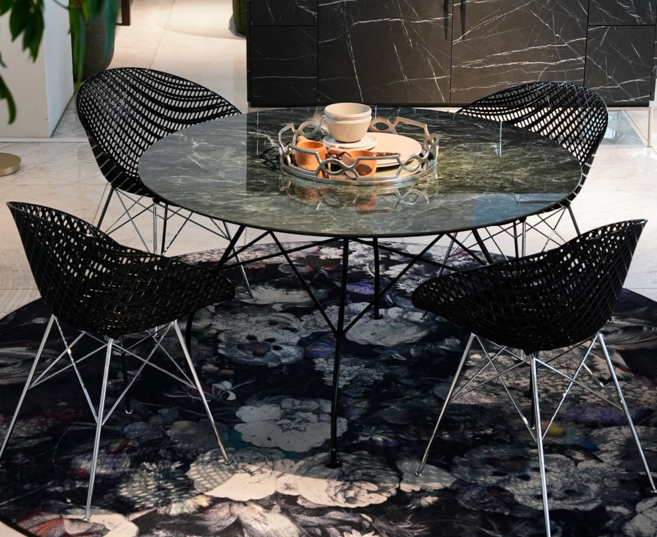 Kartell　グロッシーラウンド128　グリーン 